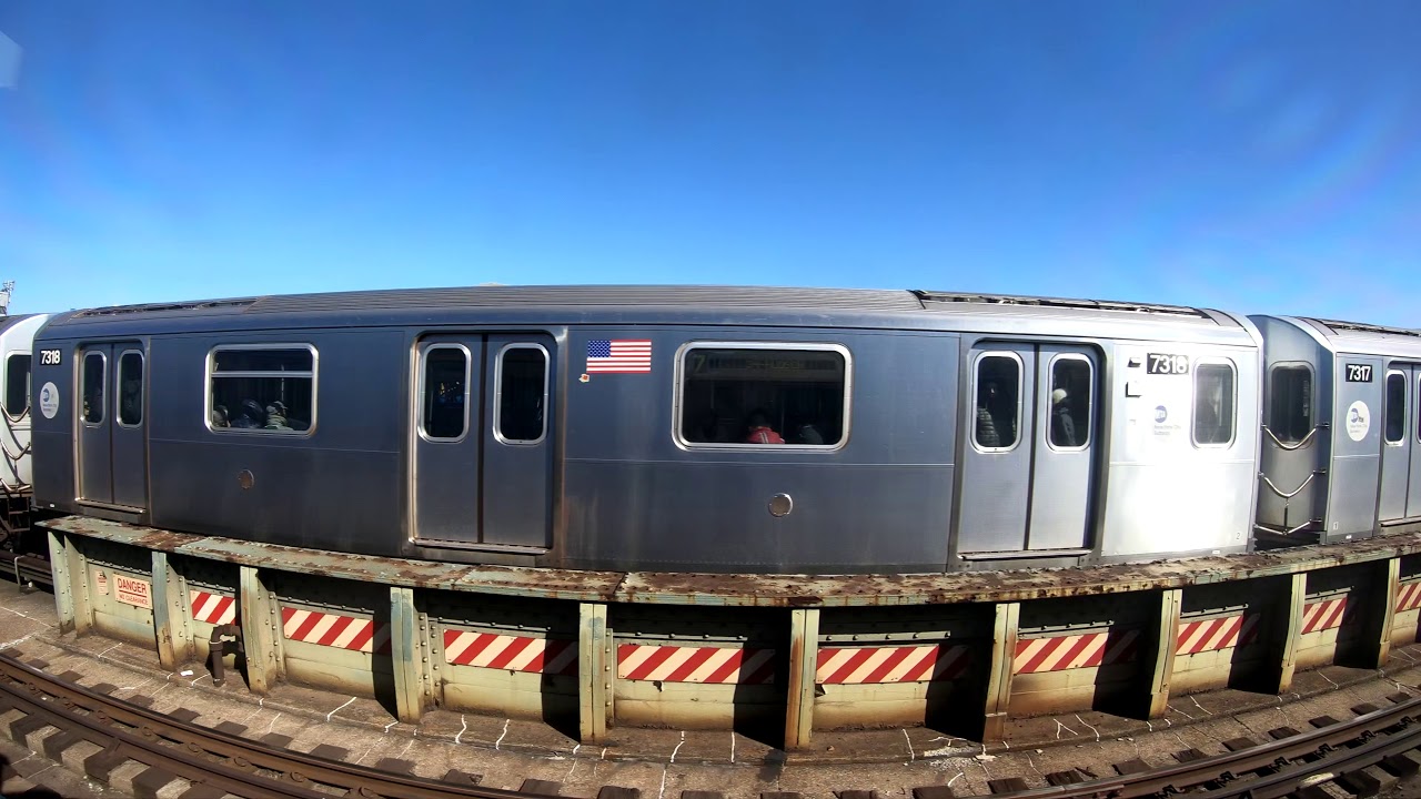 [4K/60FPS] Riding the 7 Train from Hunters Point Avenue to Flushing - Main Street (Side Window View)