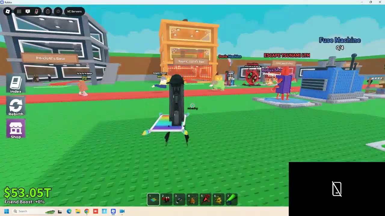 playing roblox