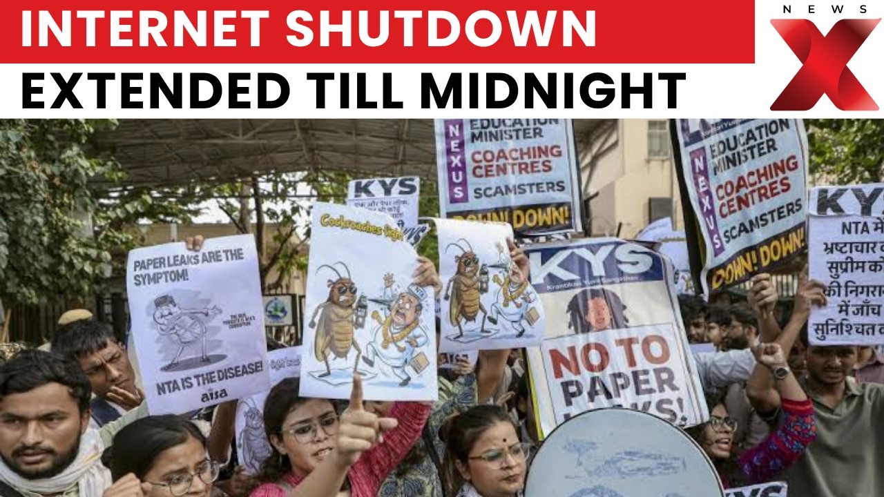 NEET Paper Leak Protest: Internet Shutdown Around Jantar Mantar Extended Till Midnight