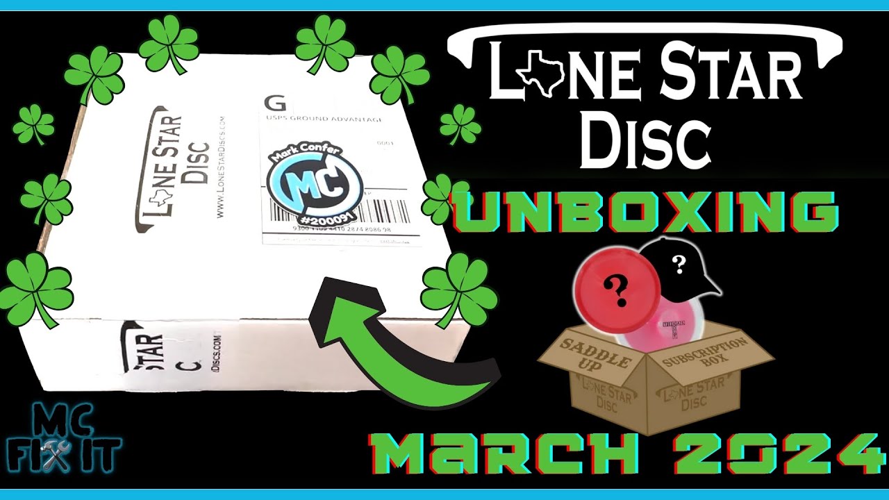 Unboxing March 2024 Lone Star Disc's Saddle Up Subscription Box #unboxing #discgolf #lonestardisc