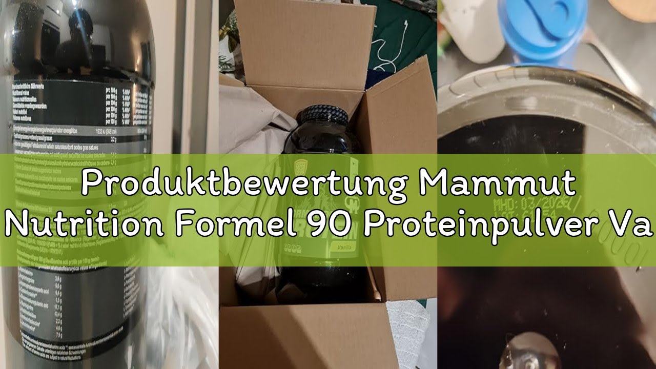 Produktbewertung Mammut Nutrition Formel 90 Proteinpulver Vanilla – 3kg – 4-Komponenten Whey Protein