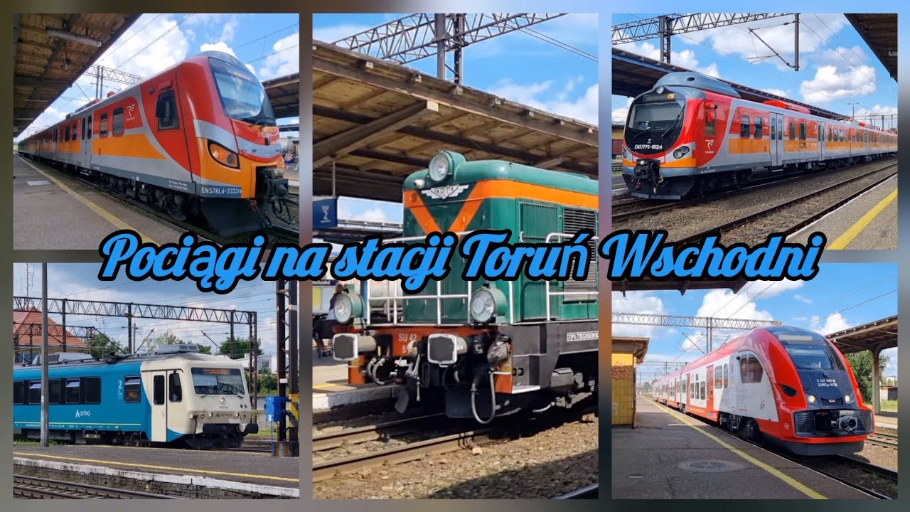 Pociągi na stacji Toruń Wschodni Trains at Toruń Wschodni station