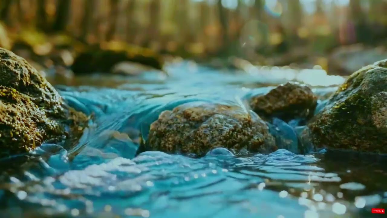 Fresh Morning Stream 🌿 Calm River Ambience for Productivity