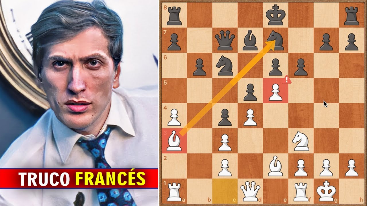 🚨 Bobby Fischer INVENTA sacrificio en Ajedrez vs la Defensa FRANCESA de Klaus Darga
