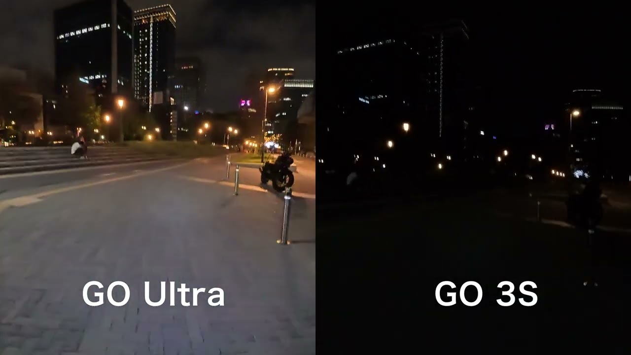 Insta360 GO Ultra vs GO 3Sの比較動画（夜間撮影性能 Part.1）
