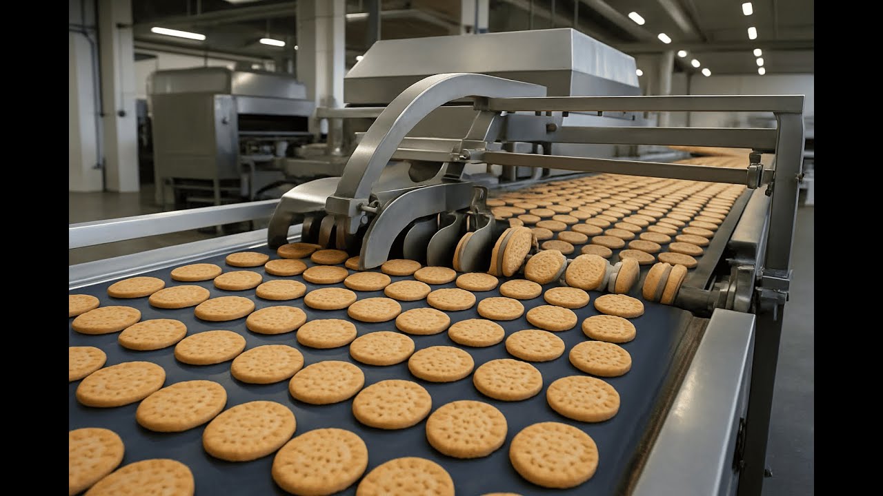 How Biscuits Are Made in a Factory