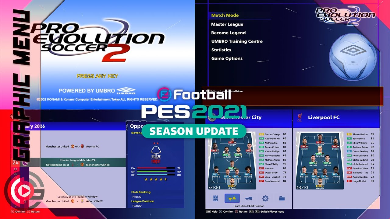 SPFootball Life | PES 2021 [PC] -  [PREMIUM] Pro Evolution Soccer 2 Next-Gen Menu