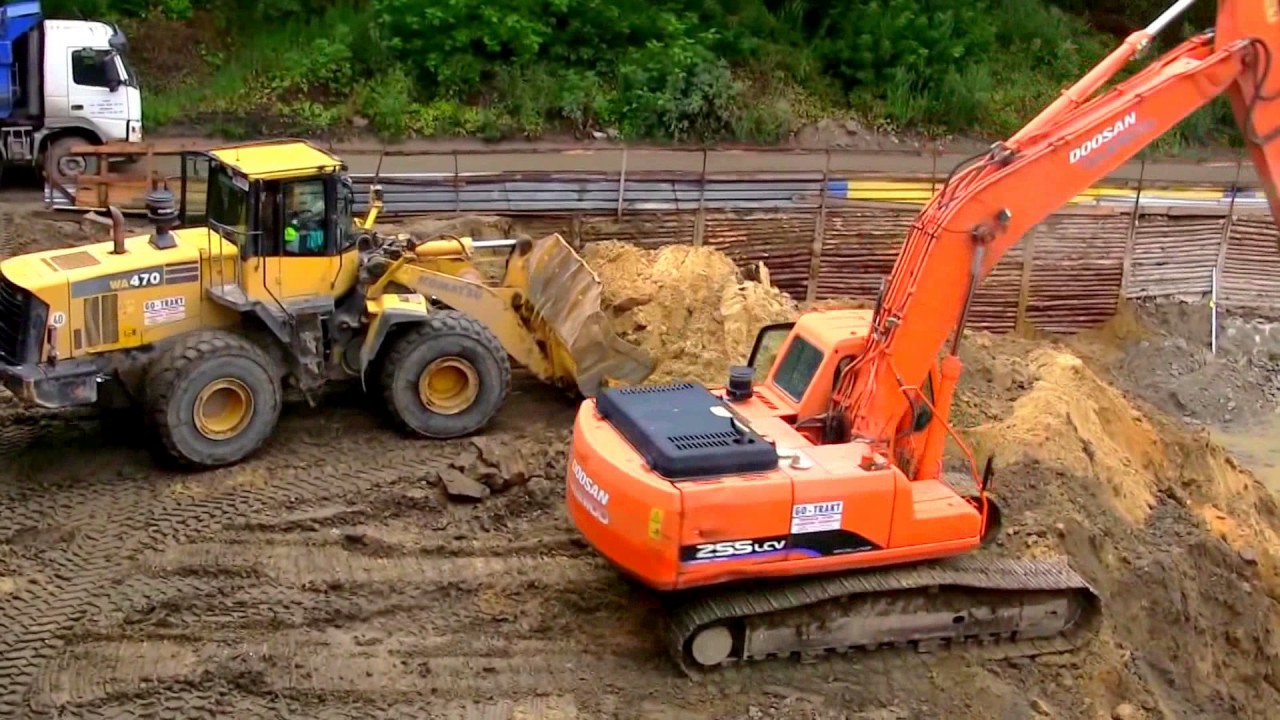 Bagger arbeiten - Großbaustelle