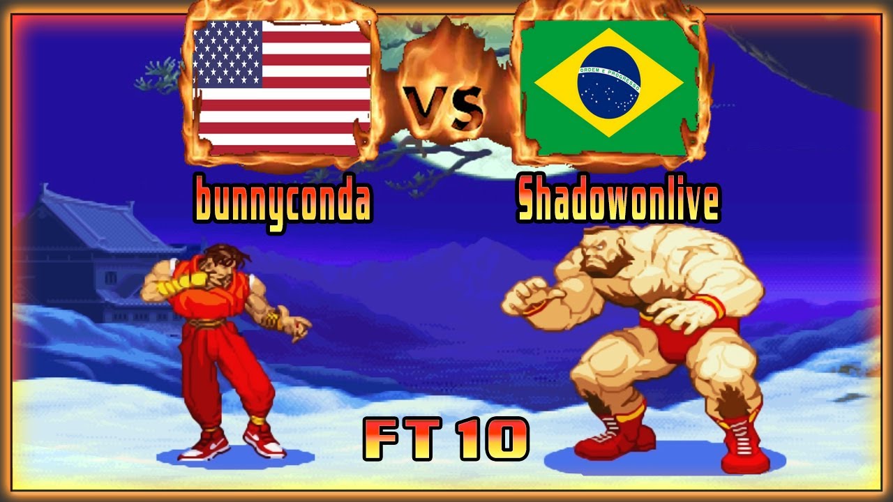 Street Fighter Alpha 2 - bunnyconda (USA) VS (BRA) Shadowonlive [sfa2/Fightcade/FT10] ストリートファイターゼロ2