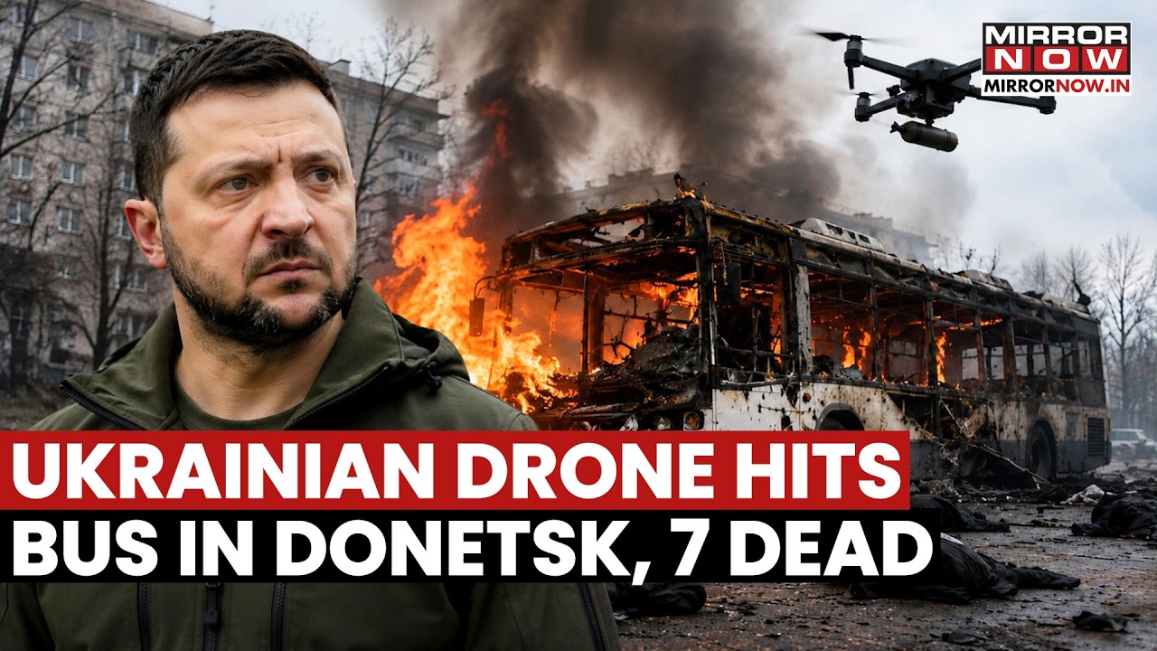 Ukraine Drone Strike Hits Bus In Russia's Donetsk, 7 Killed, Probe Launched Into 'Terror Attack'