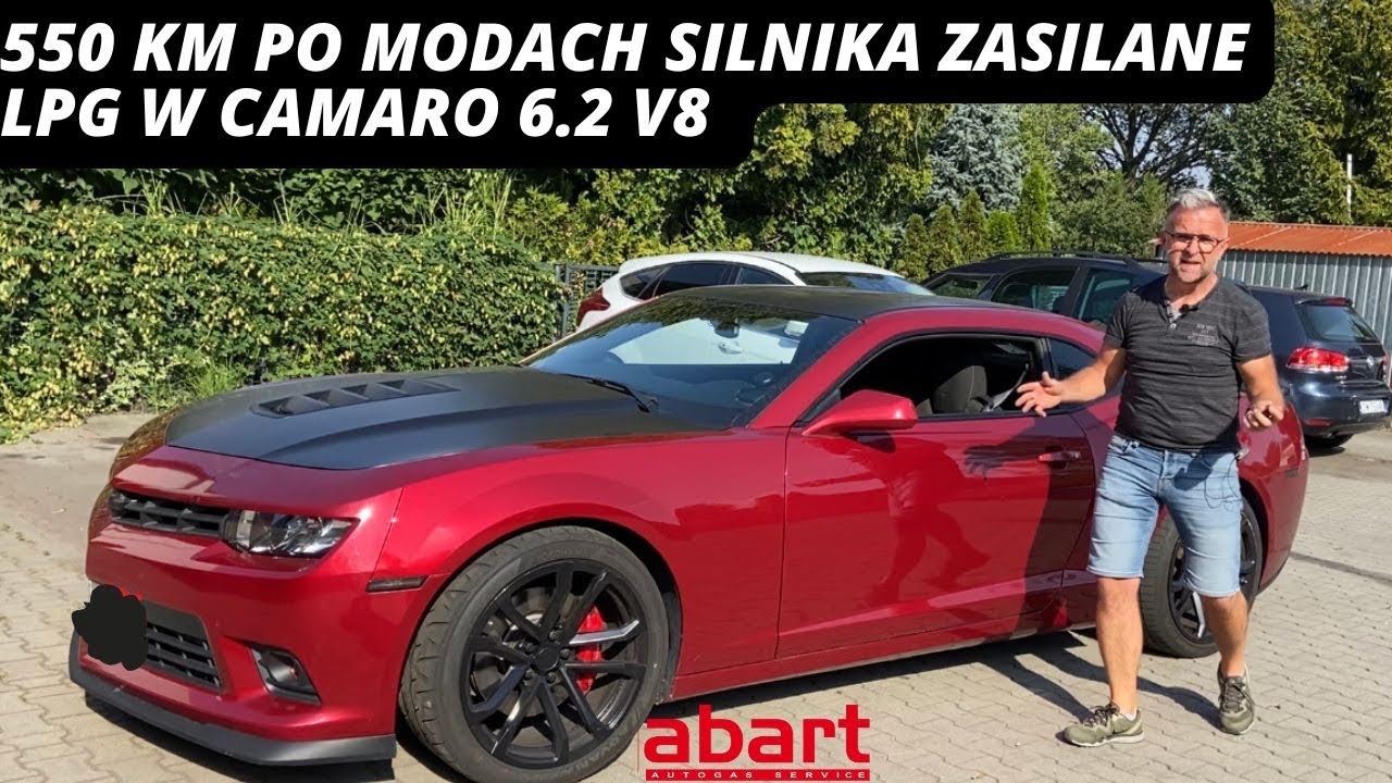 550-konny Chevrolet Camaro 6.2  V8 zasilany LPG po montażu instalacji gazowej w@AbartAutoGazSerwis
