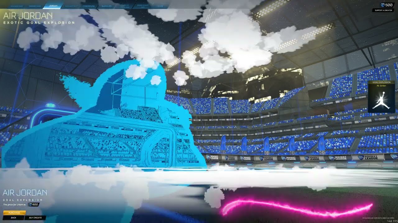 Air Jordan Rocket League Exotic Goal Explosion
