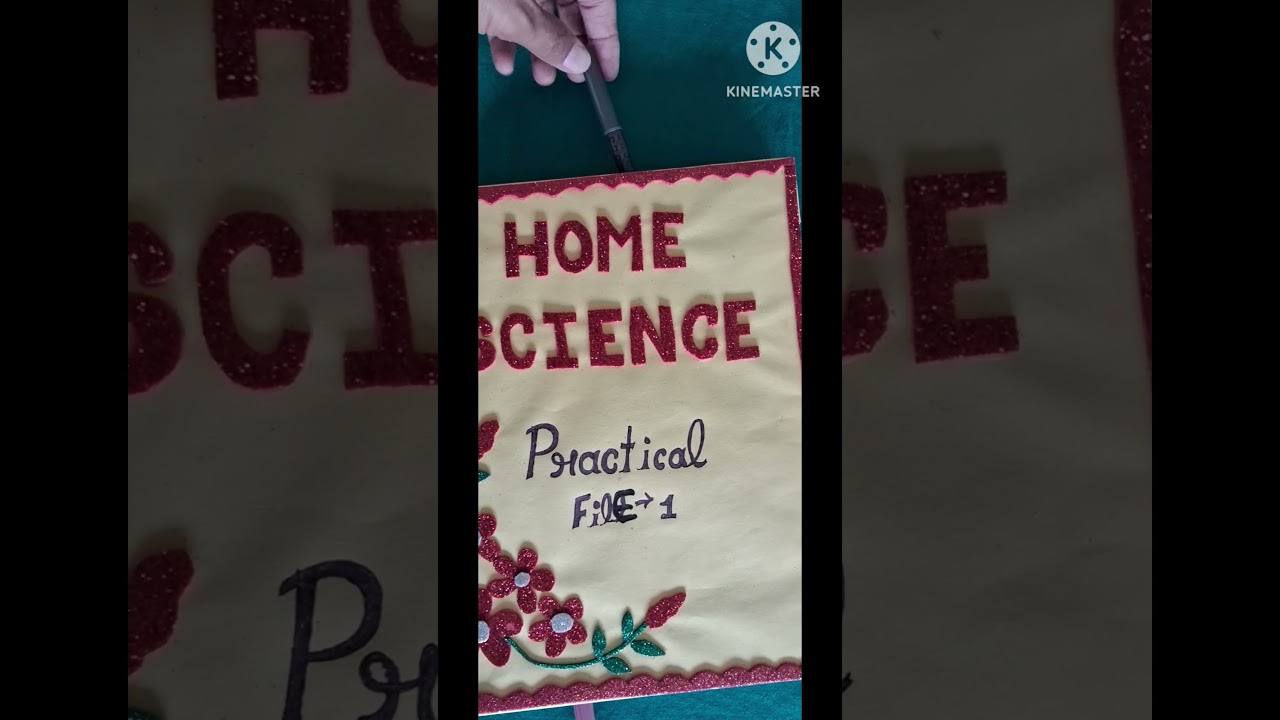 How to decorat practical file #file decoration idea #how to decorat homescience practical file