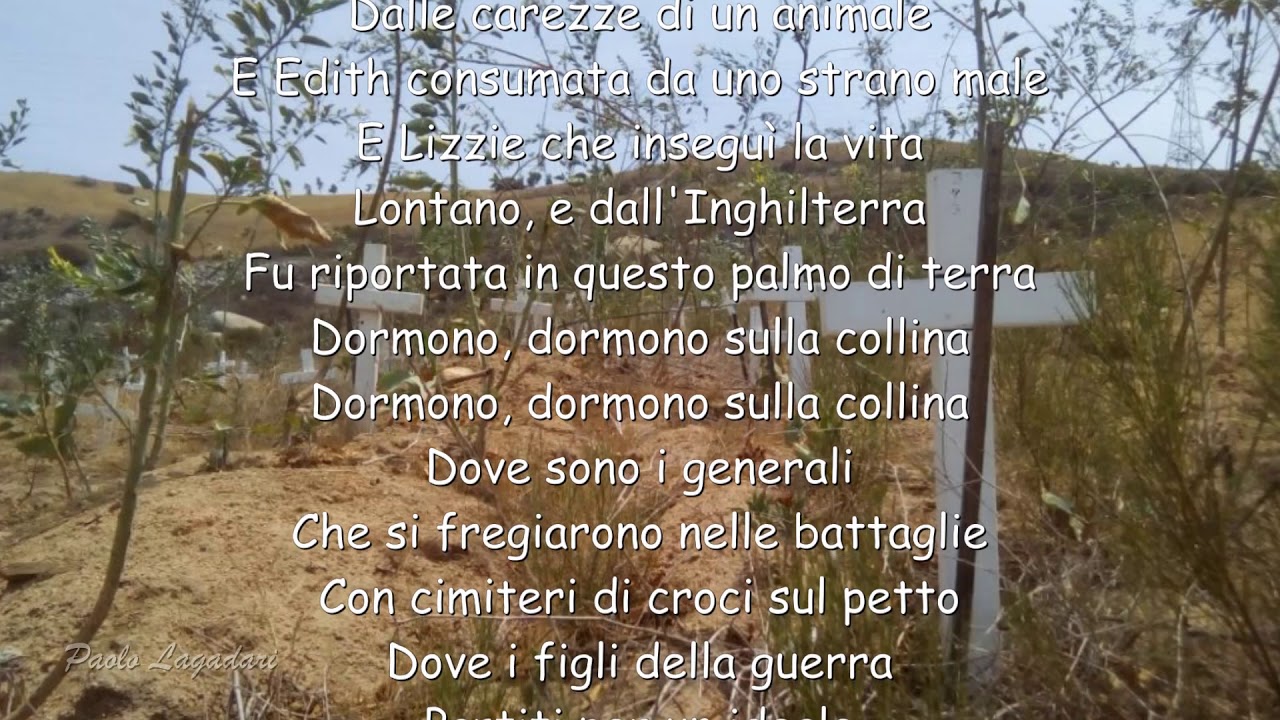 La collina - Fabrizio De Andr&eacute;