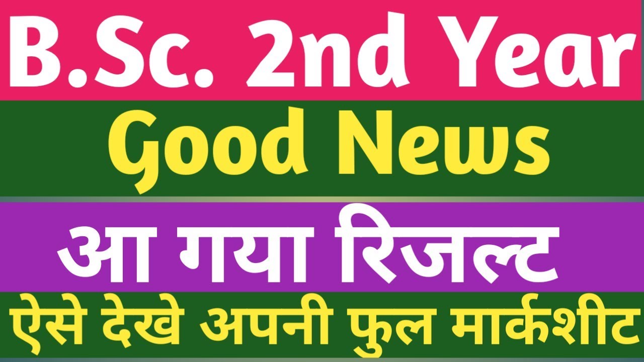 B.Sc. 2nd Year Result Declared । How to download B.Sc. 2nd year Result |