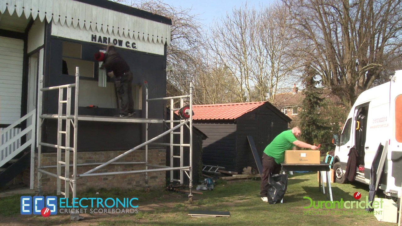 Durant Electronic Scoreboard Installation Timelapse (short)