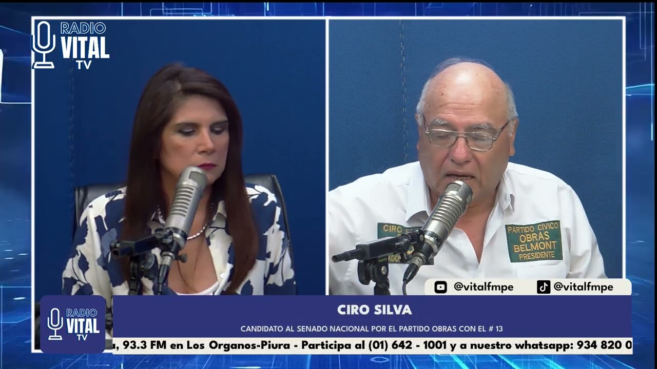 VITAL NOTICIAS - Invitado: Ciro Silva - Candidato al Senado Nacional por el Partido Obras con el #13