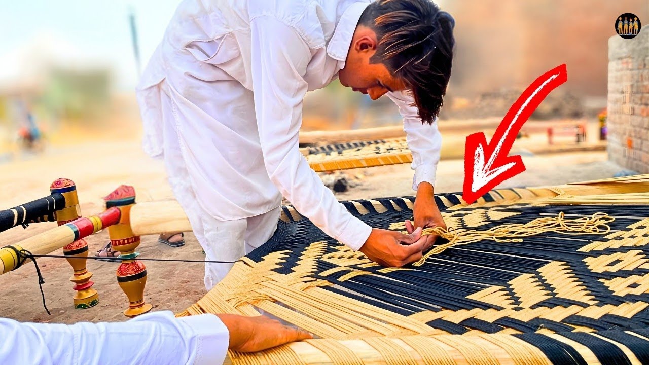 How a Traditional Charpai Is Woven | Amazing Cot Weaving Process