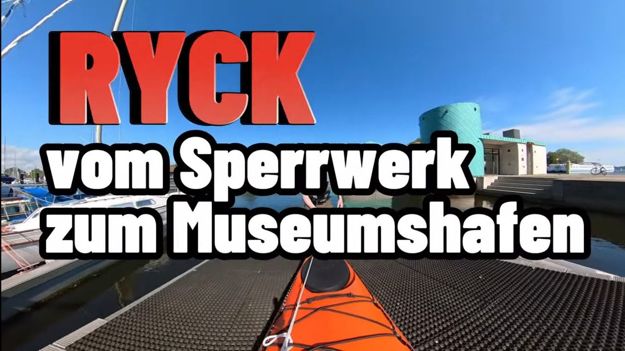 Ryck vom Sperrwerk zum Museumshafen Greifswald - Kajaktour in  Mecklenburg Vorpommern