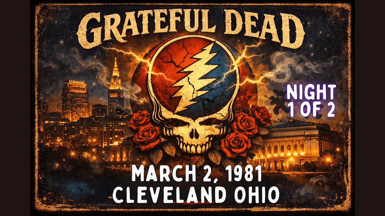 GRATEFUL DEAD — 3/2/1981 CLEVELAND, OH — (Night 1 of 2) Live Cleveland Music Hall Vintage Aud MOTB