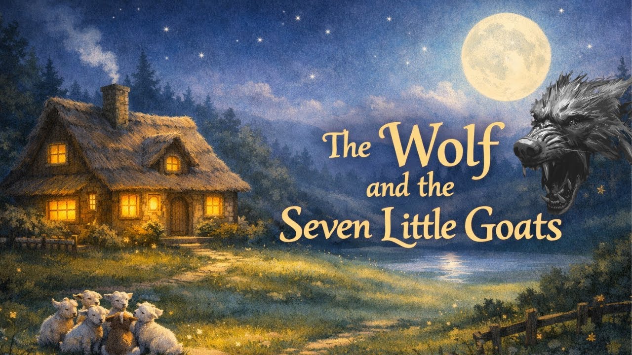 The Wolf And The Seven Little Goats | A Full Bedtime Story For Toddlers for a Peaceful Sleep