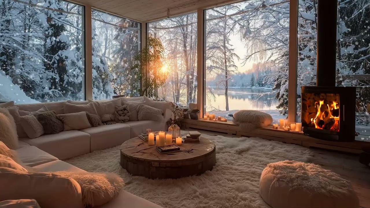 Winter Snow Lounge Piano | Peaceful Piano Sounds for Focus, Study & Rest