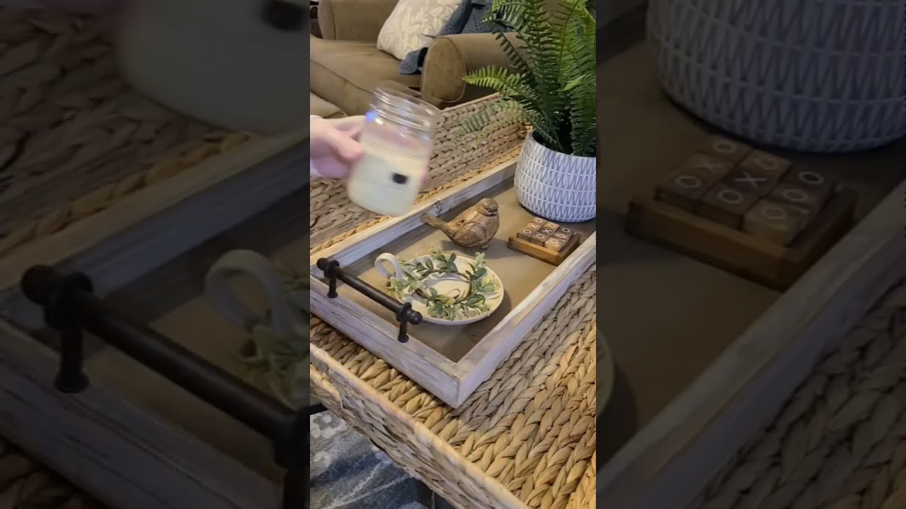 Modern farmhouse decorate with me / neutral spring decor ideas / robin lane lowe #shorts #farmhouse