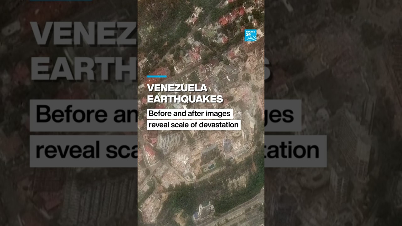 Venezuela earthquakes: Before and after images reveal scale of devastation &bull; FRANCE 24 English