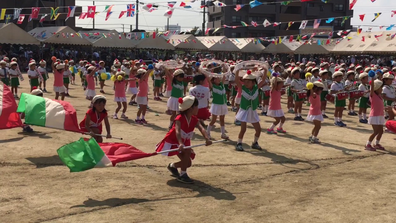 2016年かなりや幼稚園運動会園歌マーチ月組さん