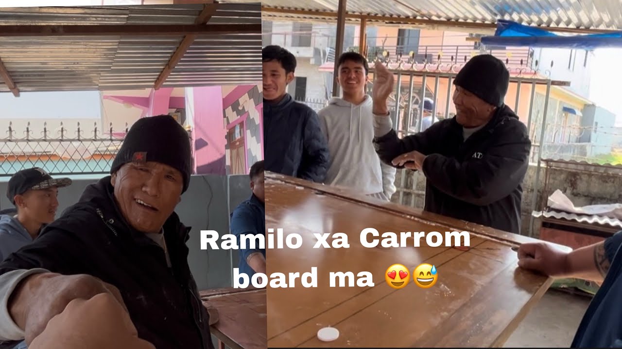  [Carrom board ma Baja  ley lastai haso nu vayo😅😂❤️]