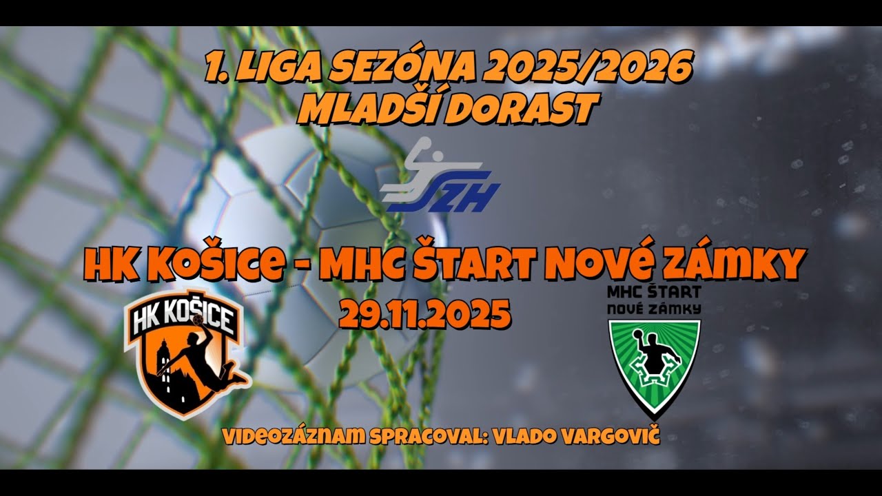 HK Košice vs. MHC Štart Nové Zámky, Mladší dorast 29.11.2025 / Celý zápas /