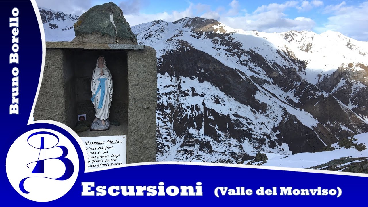 Ghincia Pastour e Monte Gran&egrave; giro ad anello con le ciaspole (Crissolo - CN - Monviso) 4K Video