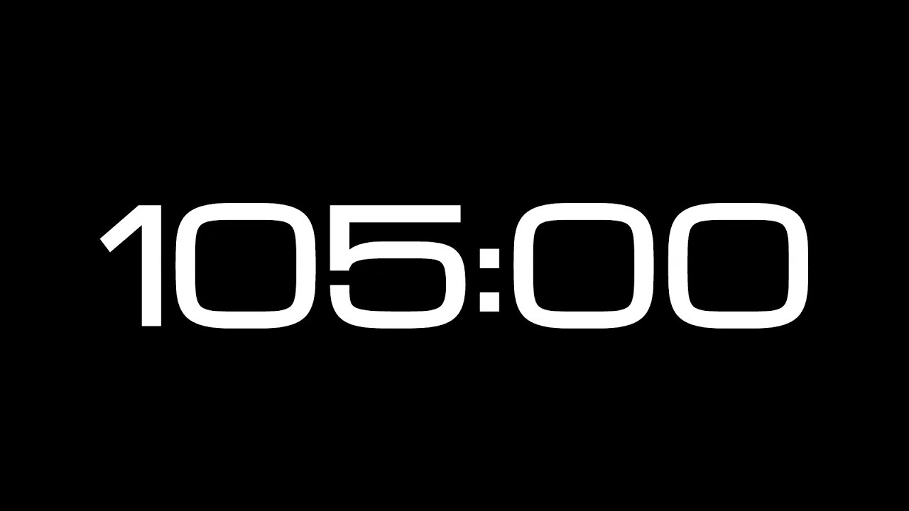 105 Minute Countdown Timer / NO SOUND