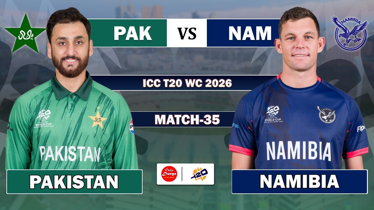 PAKISTAN vs NAMIBIA T20 WORLD CUP 35TH MATCH LIVE | PAK vs NAM LIVE MATCH COMMENTARY