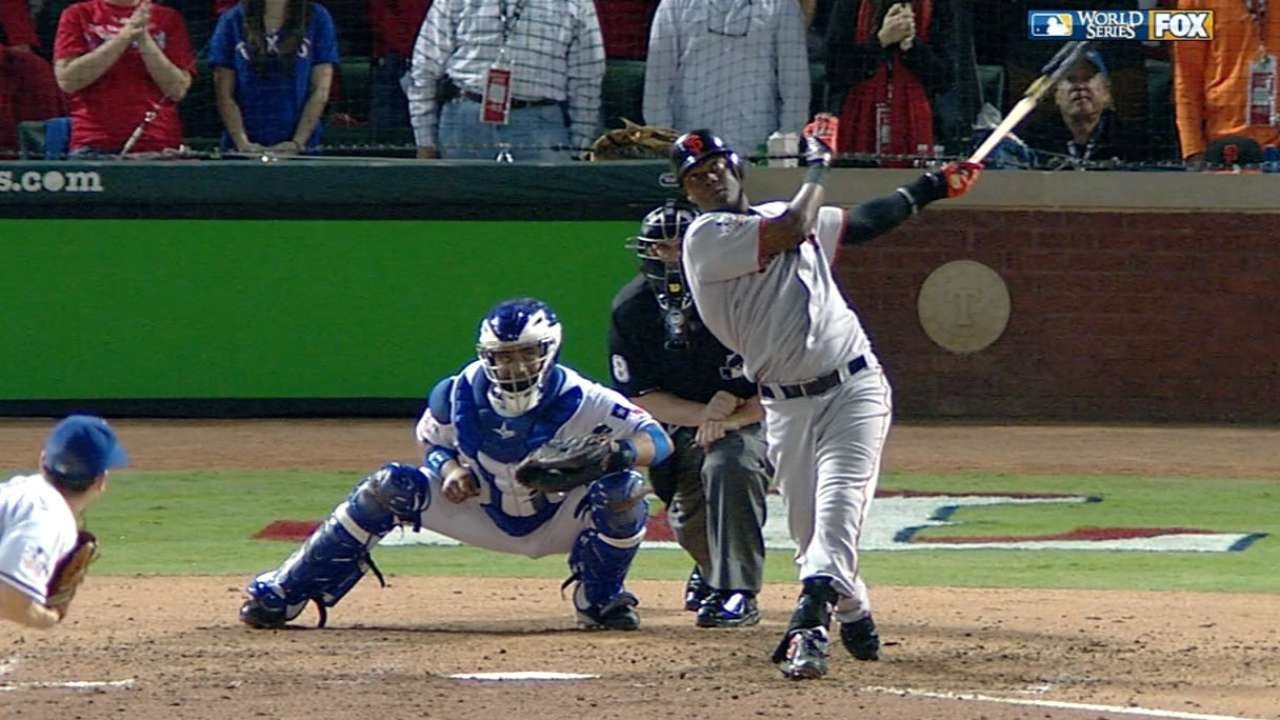 Home run Renterii dający prowadzenie w piątym meczu World Series 2010