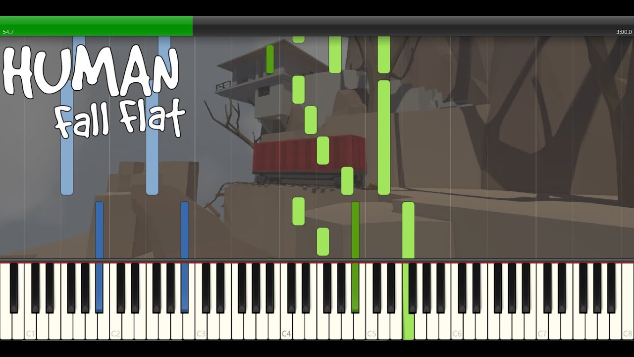 Unknown - Human Fall Flat Piano Tutorial (Medium)