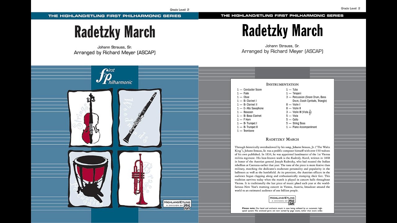 Radetzky March, arr. Richard Meyer &ndash; Score & Sound
