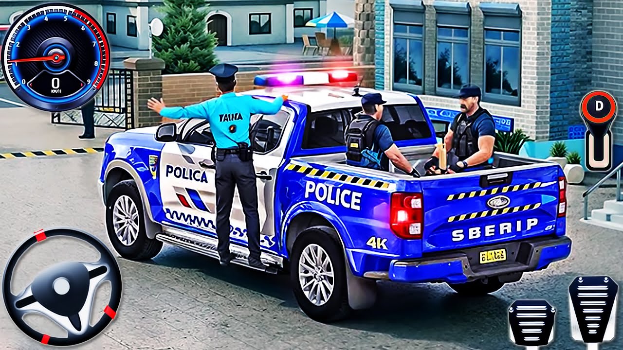 City Police Car Driving Chase 3D - Real Cop Cars Multi-Storey Simulator - Android GamePlay