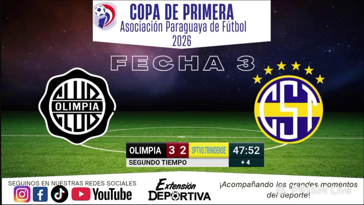 OLIMPIA  🆚️ SPTVO.TRINIDENSE //// TORNEO APERTURA 2026- FECHA 03