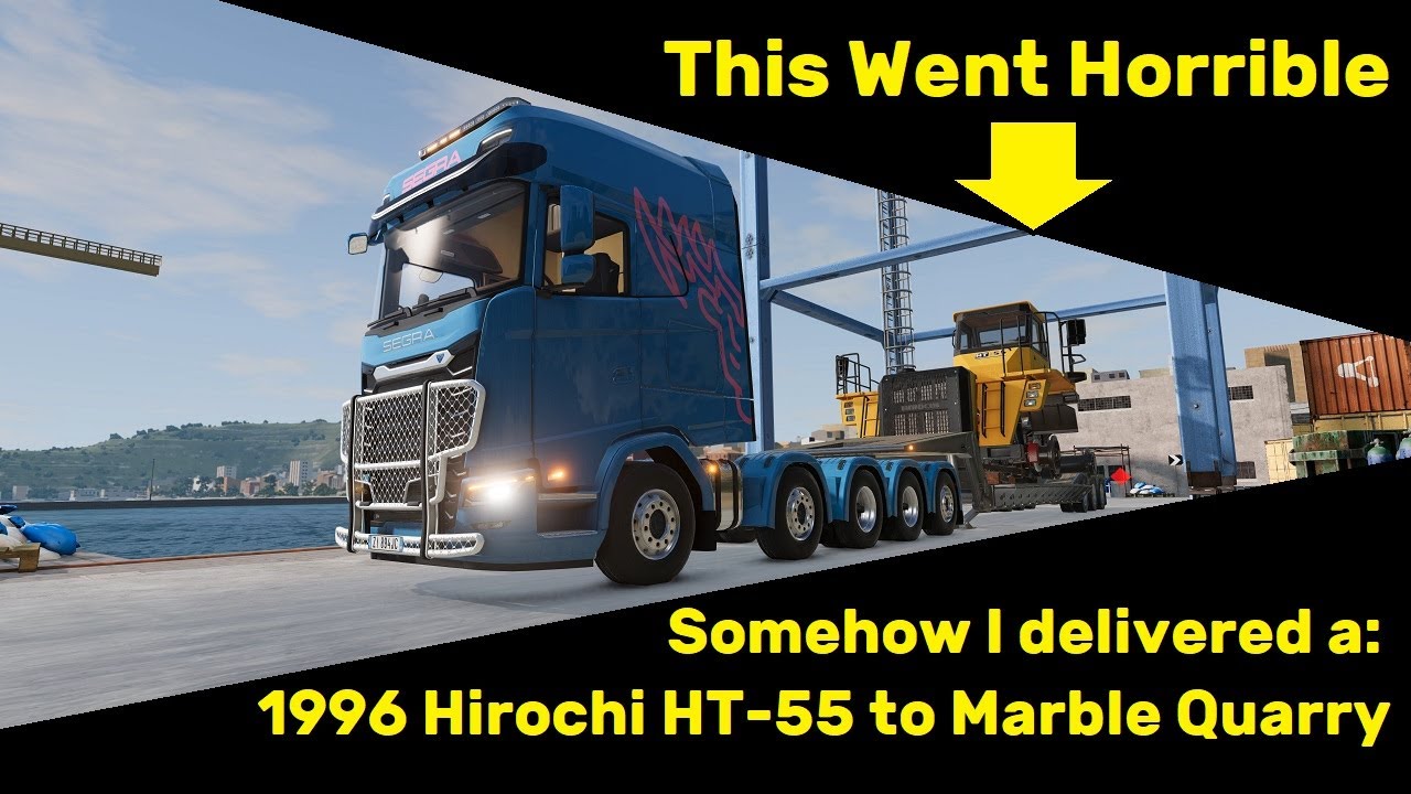 BeamNG.drive (Mod) Freeroam: Italy - 1996 Hirochi HT-550 to Marble Quarry