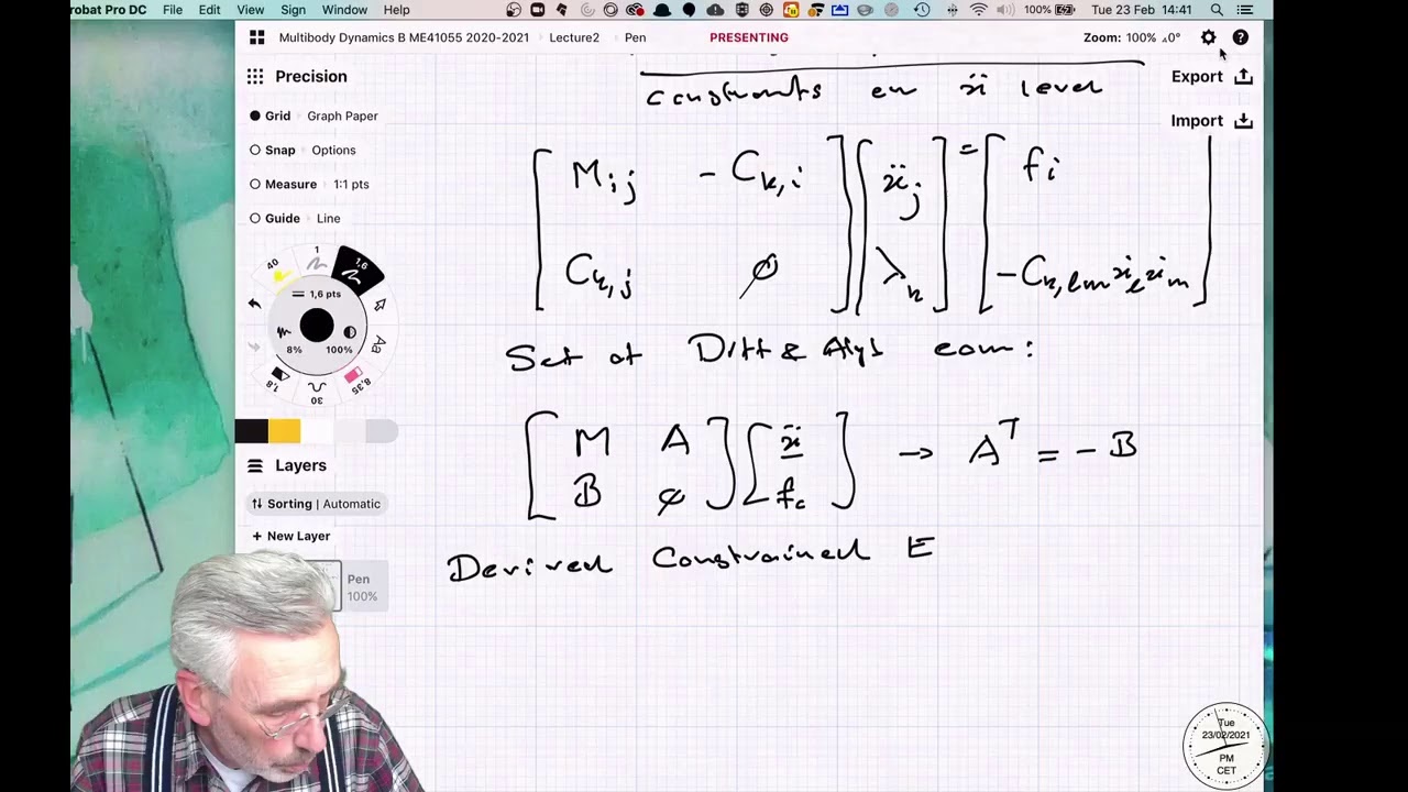 Multibody Dynamics B, ME41055, 2020-2021, Lecture2
