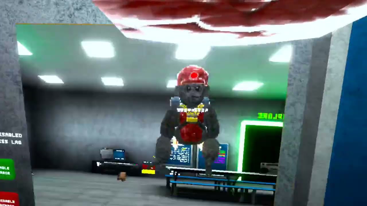 (First scary baboon video) going to pool rooms!!!