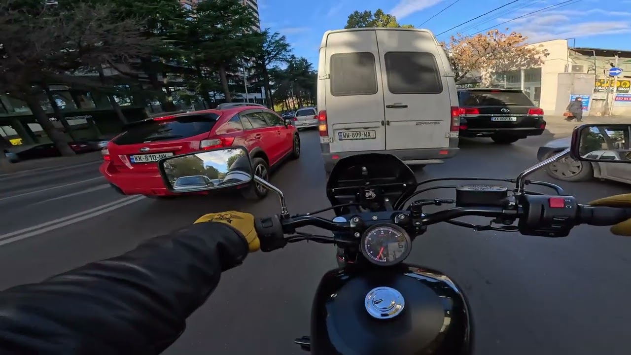 Yamaha Bolt 950  Tbilisi Heavy Traffic Morning Ride | Pure Engine Sound