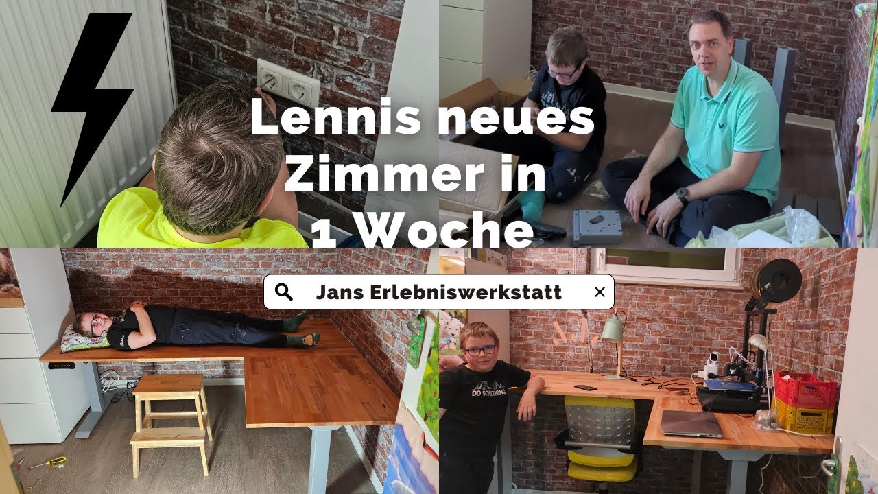 Lennis Kinderzimmer wird zum Handwerkerzimmer - mit Aufzug! Ferienprojekt in 1 Woche