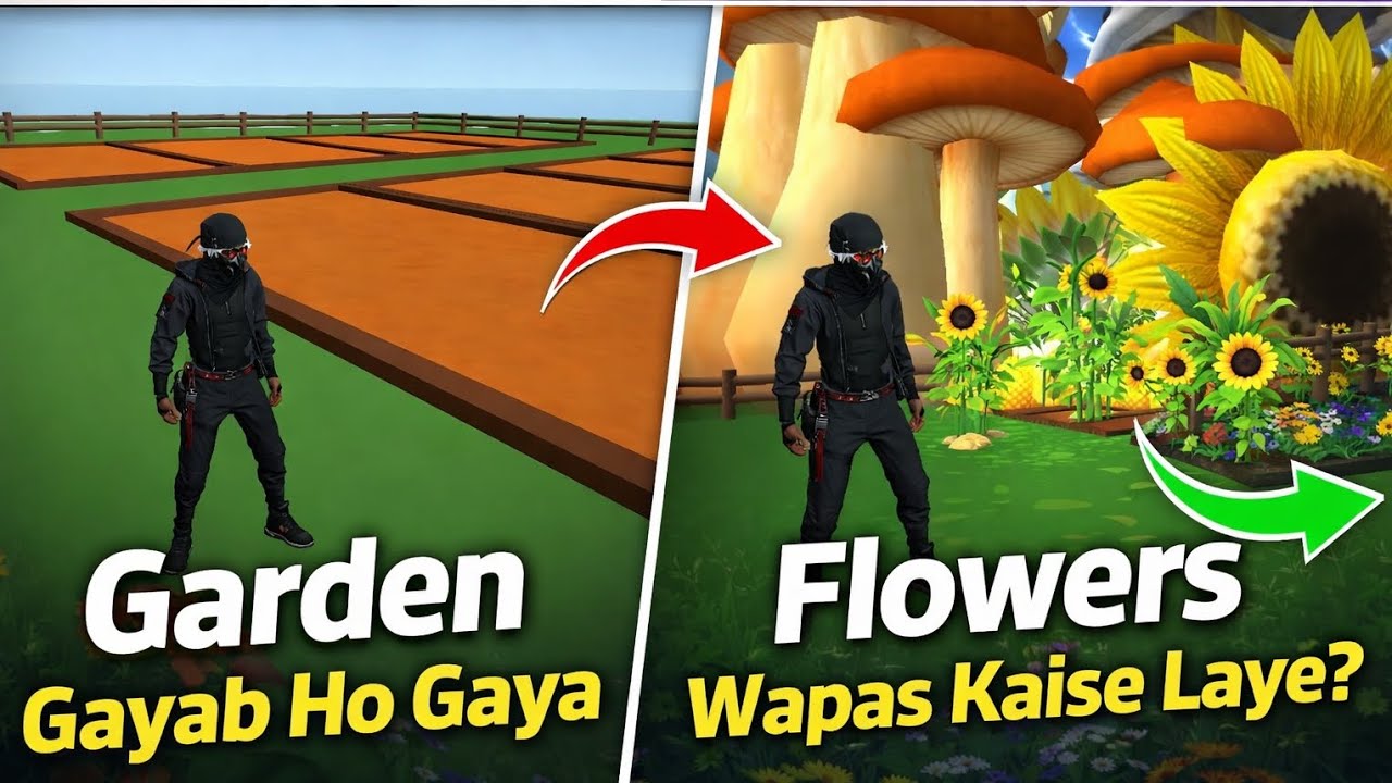 Sunflower 🌻 Wapas Kaise Laye? | Free Garden Glitch Fix 100% Working, freefire