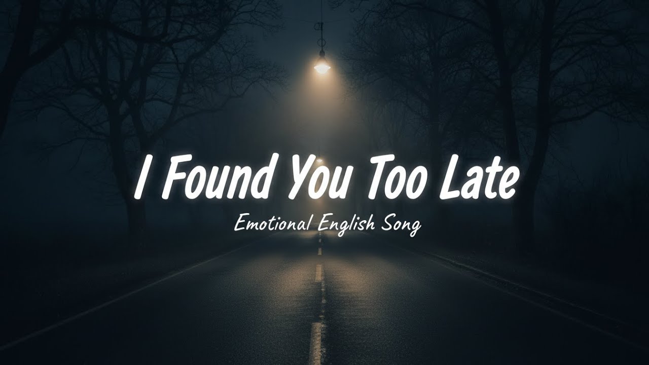 I Found You Too Late – Heartbreaking Emotional Love Song, Soul-Stirring Cinematic Music Video