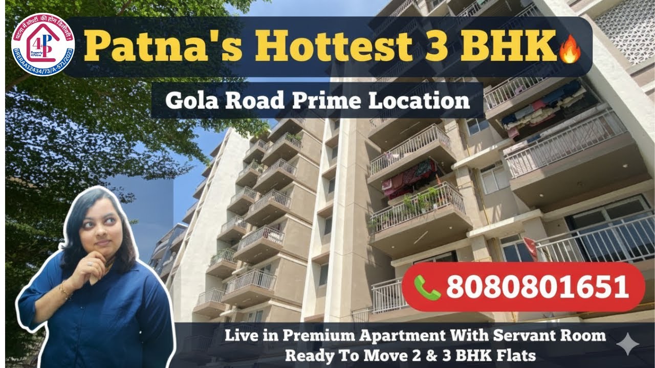 Patna's Hottest 3 BHK Flats in Patna | Gola Road Prime Location 📞 8080801651