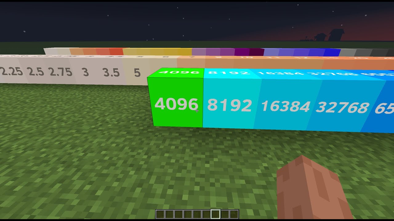 2048 All Theme Pack Version Tiles in Minecraft (Part 36)
