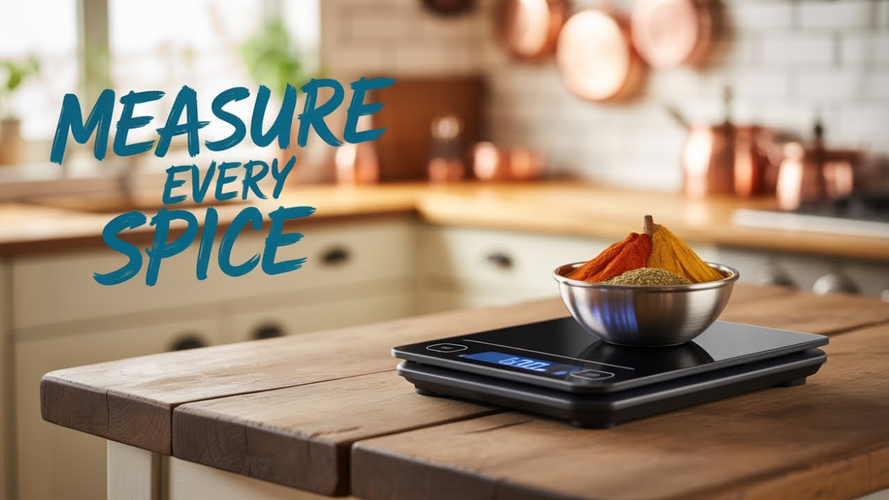 Digital Kitchen Scale &ndash; Precision Food Scale for Cooking & Baking