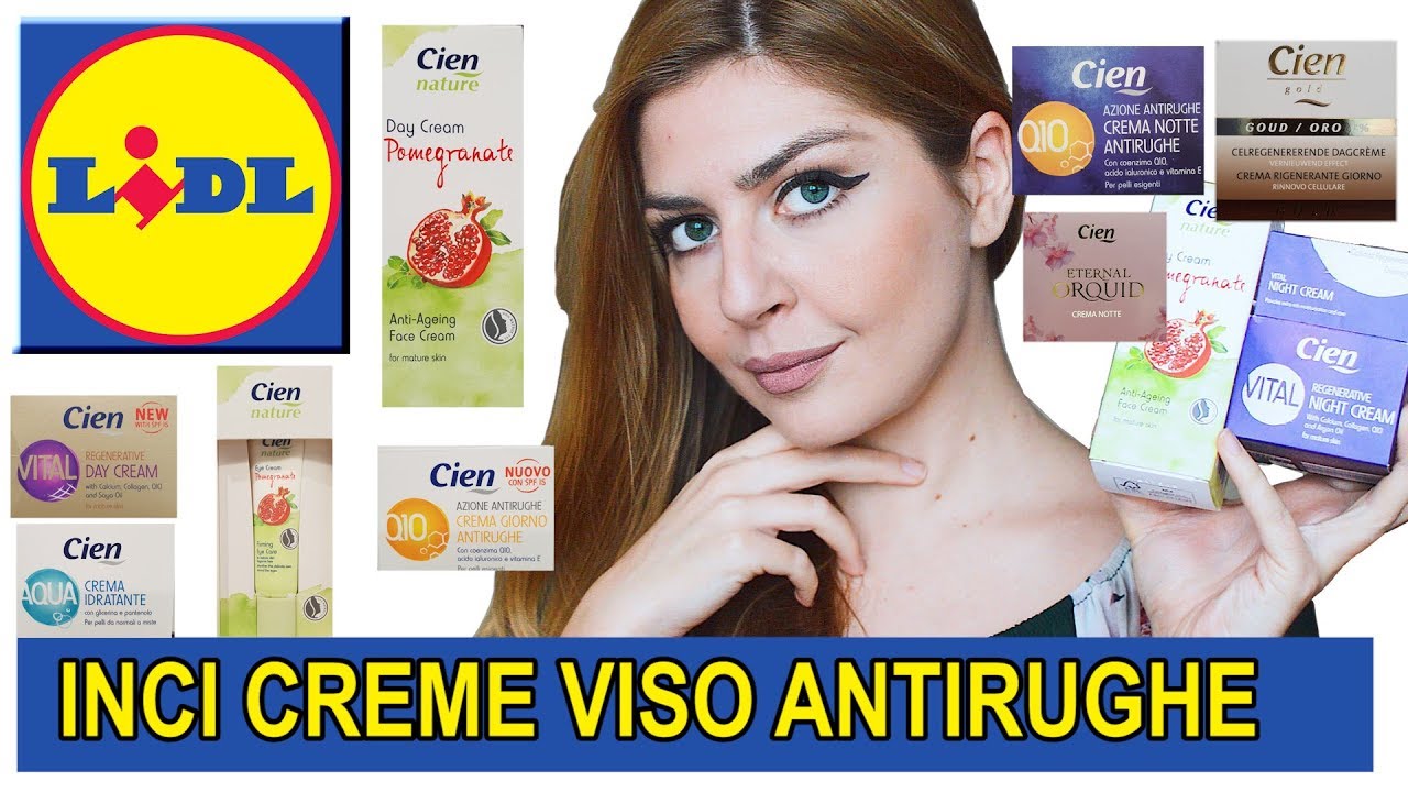 CREME VISO antirughe LIDL con Buon INCI | sono davvero buone? Recensione cosmetici antirughe CIEN